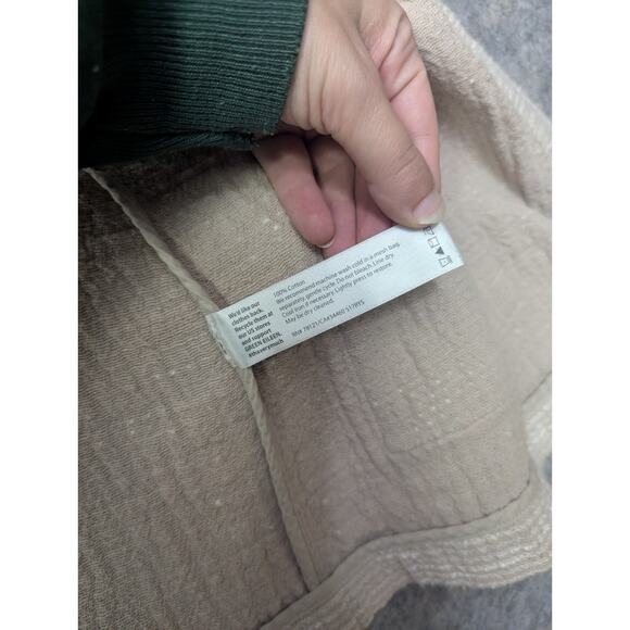 Eileen Fisher Women Natural Kimono Jacket Rhythmic Cotton Slub Beige Size XL - Picture 6 of 7